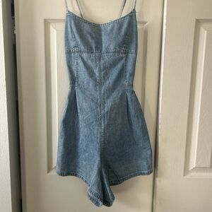 SOLD Free people denim romper NWT original price $98